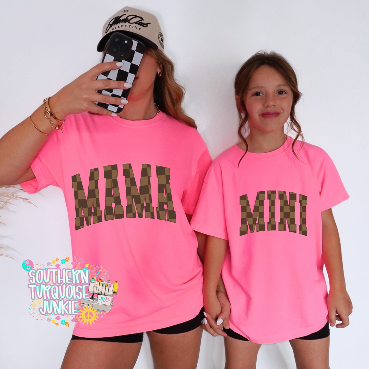 MAMA & MINI CHECKERED TEE