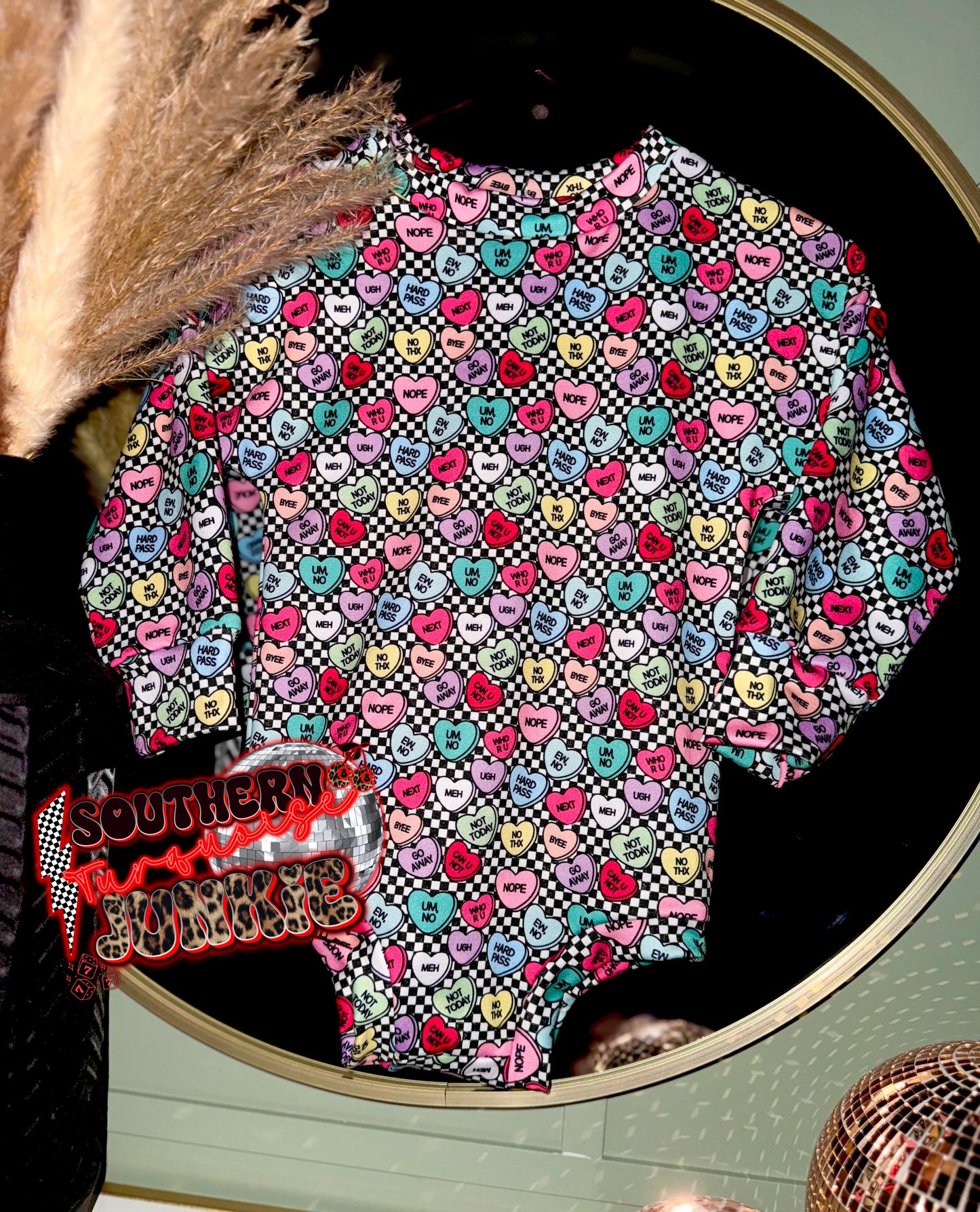 2T ANTI CUPID LONG SLEEVE ROMPER