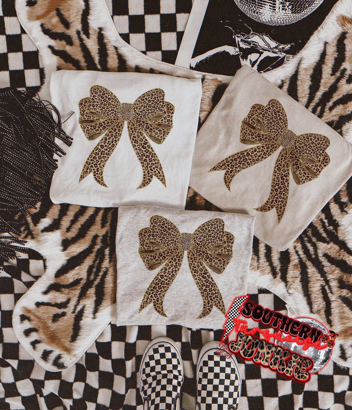 LEOPARD BOW TEE