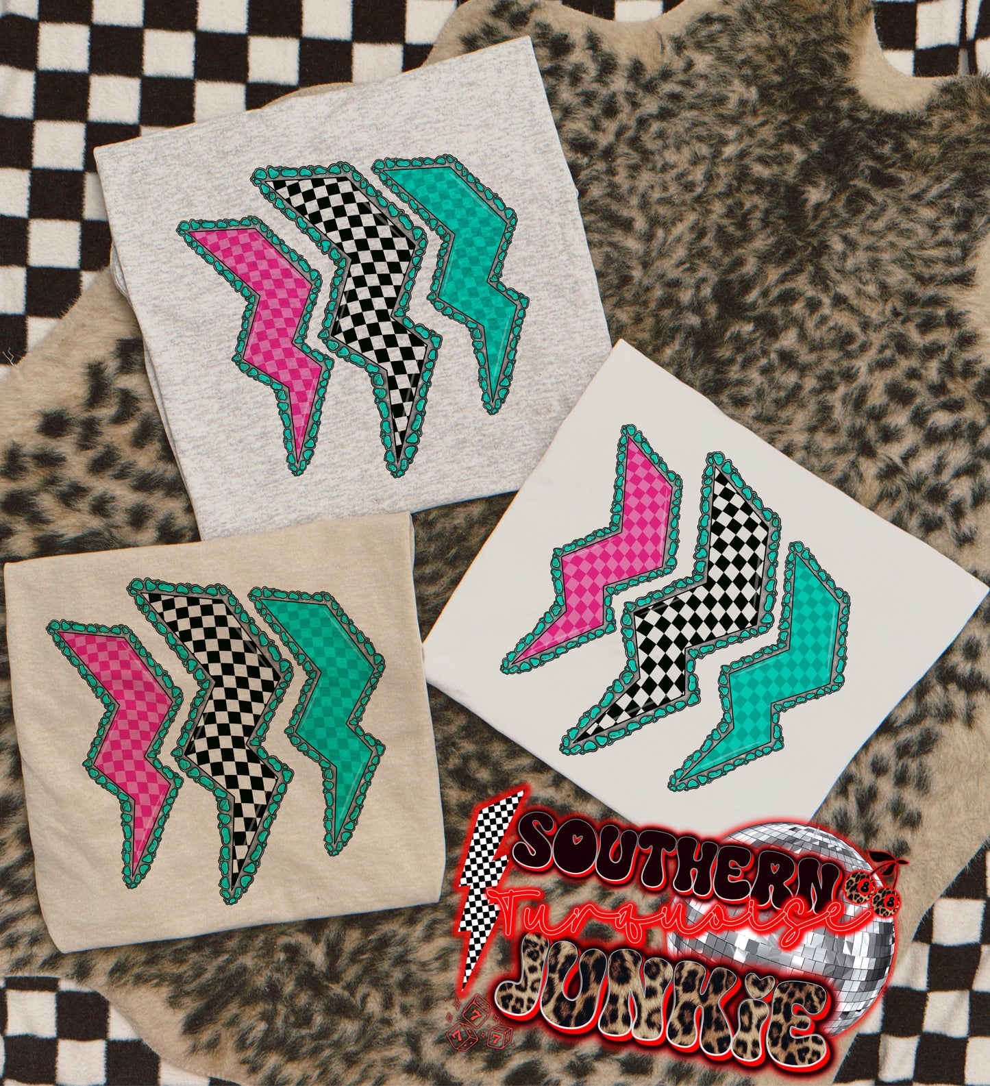 WESTERN LIGHTENING BOLT TEE