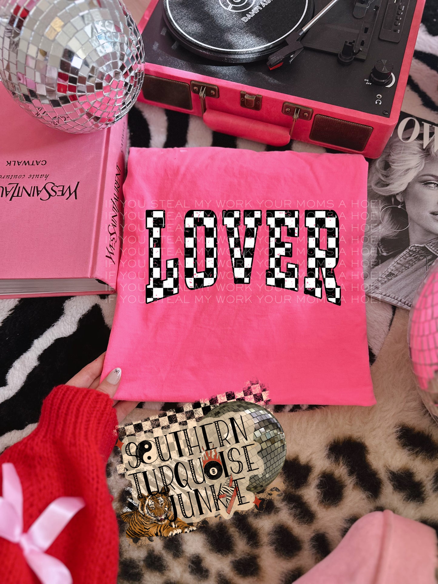 LOVER CHECKERED TEES- UNISEX