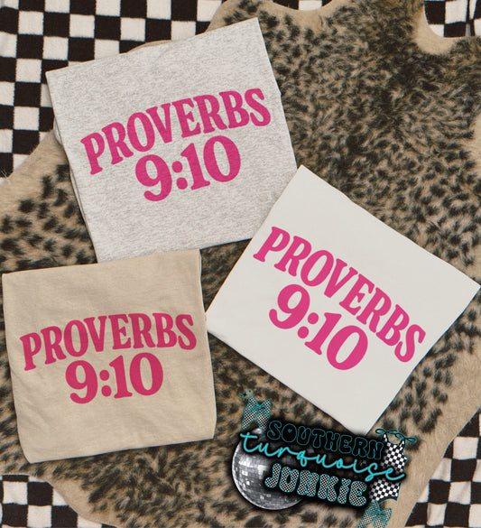 PROVERBS 9:10 (PINK) TEE