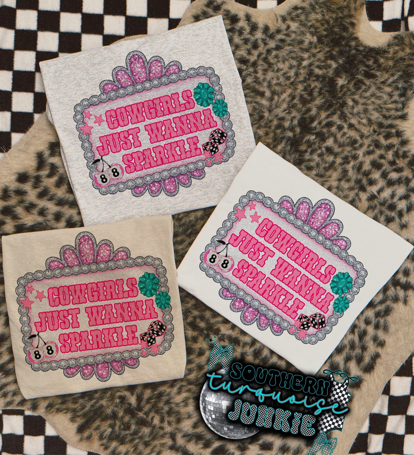 COWGIRLS JUST WANNA SPARKLE TEE