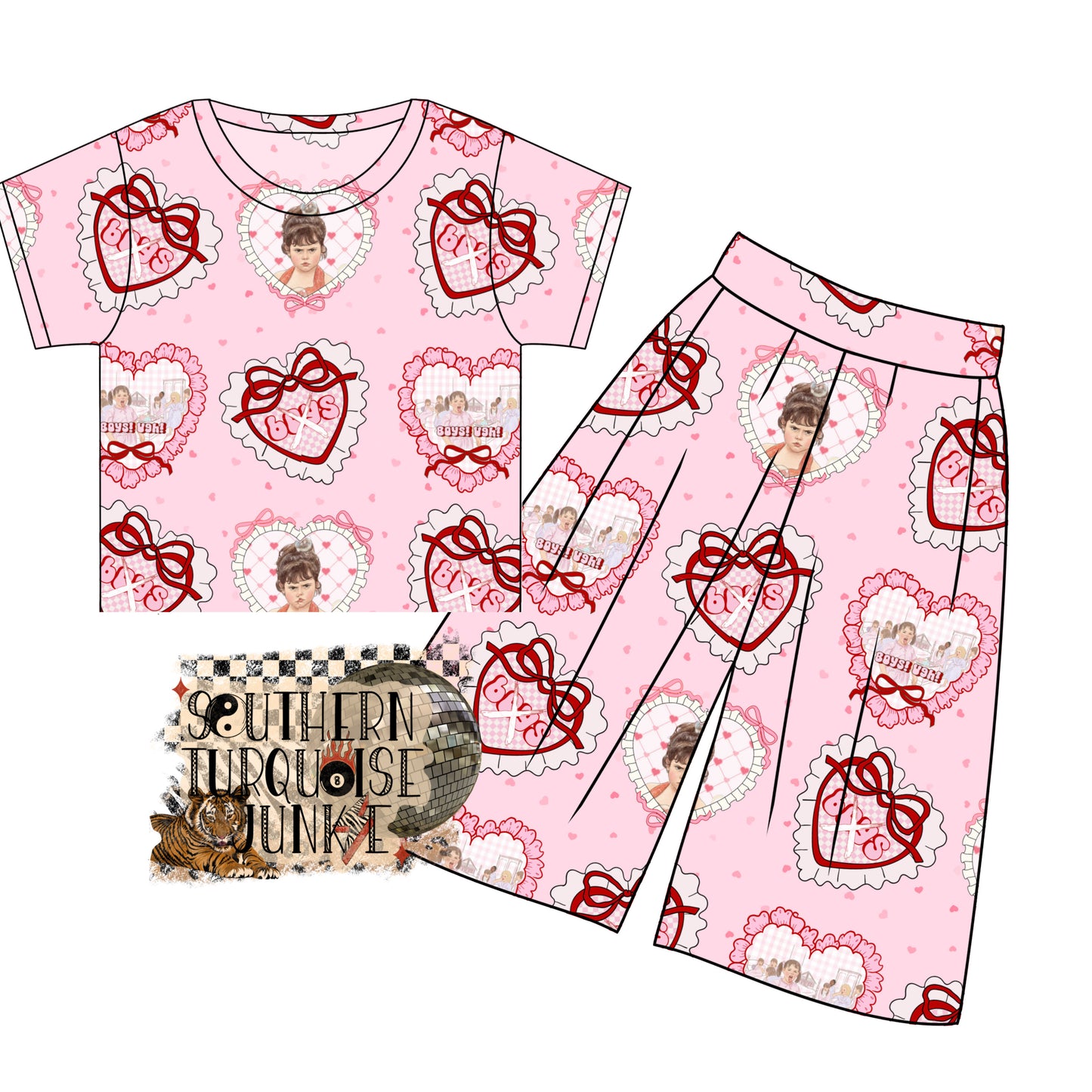 VINTAGE VALENTINE BABE SET