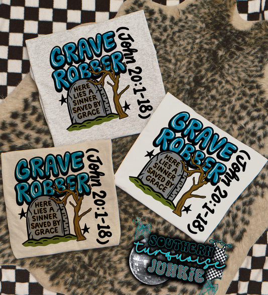 GRAVE ROBBER (BLUE) TEE