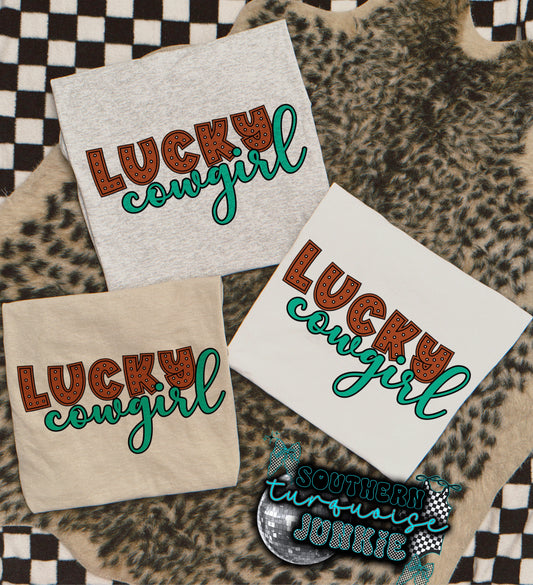 LUCKY COWGIRL TEE