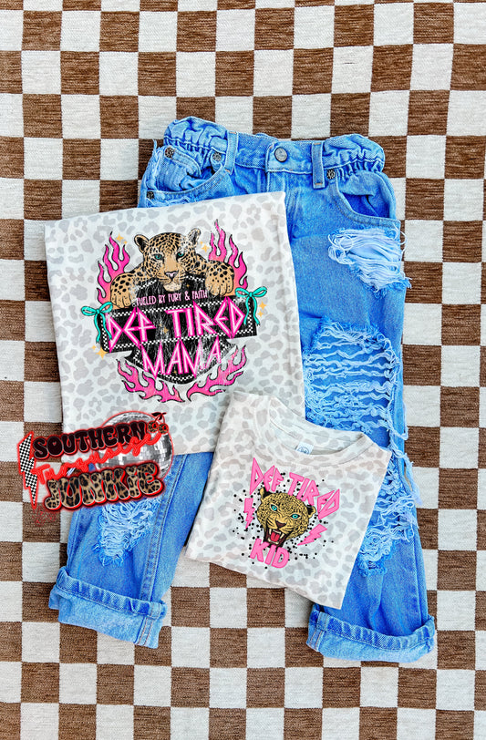 DEF TIRED MAMA/MINI TSHIRT