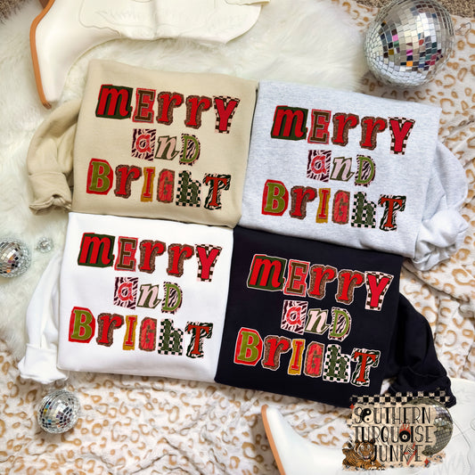 MERRY & BRIGHT CREWNECK