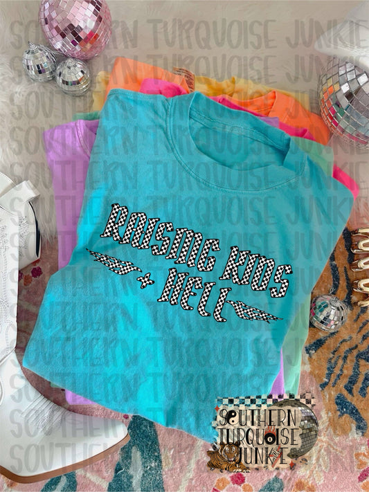 RAISING KIDS+HELL TEE