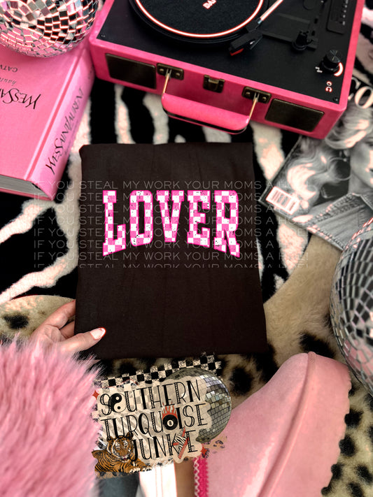 LOVER CHECKERED TEES- UNISEX