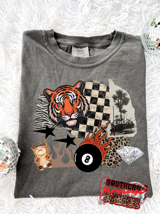 CHECKERED TIGER TEE