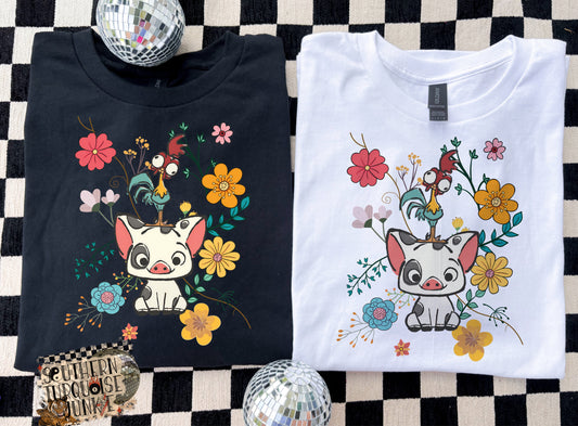 PUA & HEI FLORAL TSHIRT