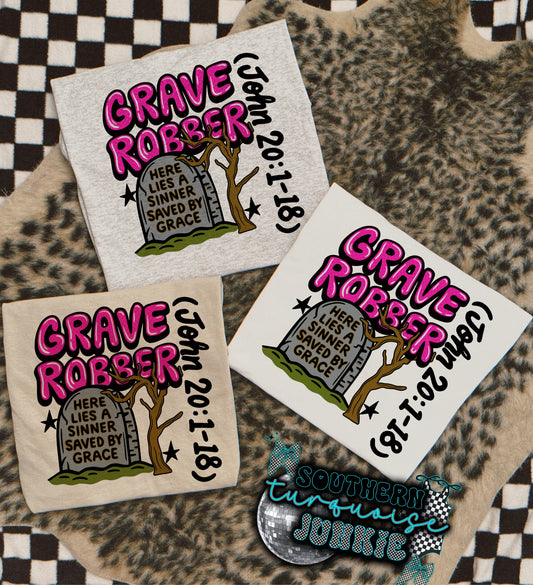 GRAVE ROBBER (PINK) TEE