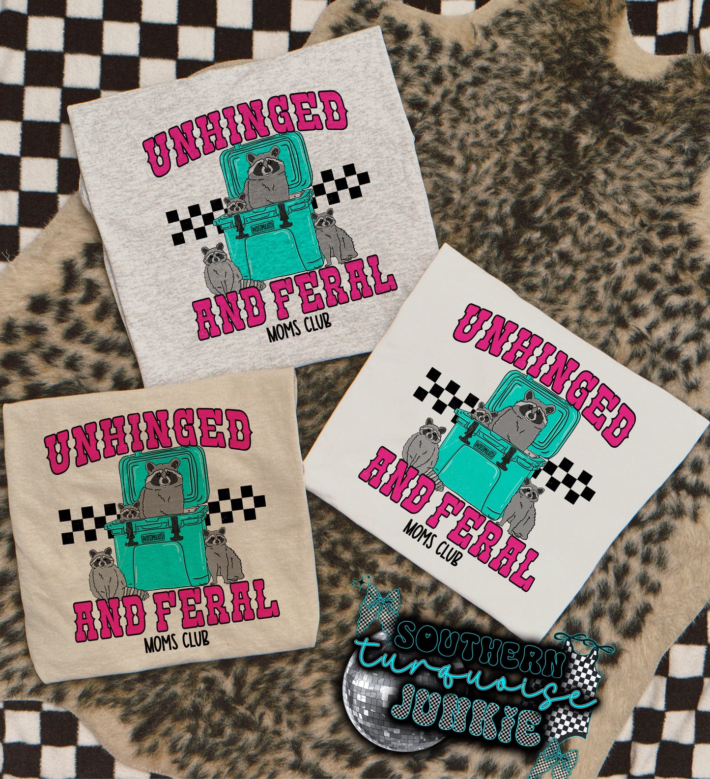 UNHINGED & FERAL MOMS CLUB TEE
