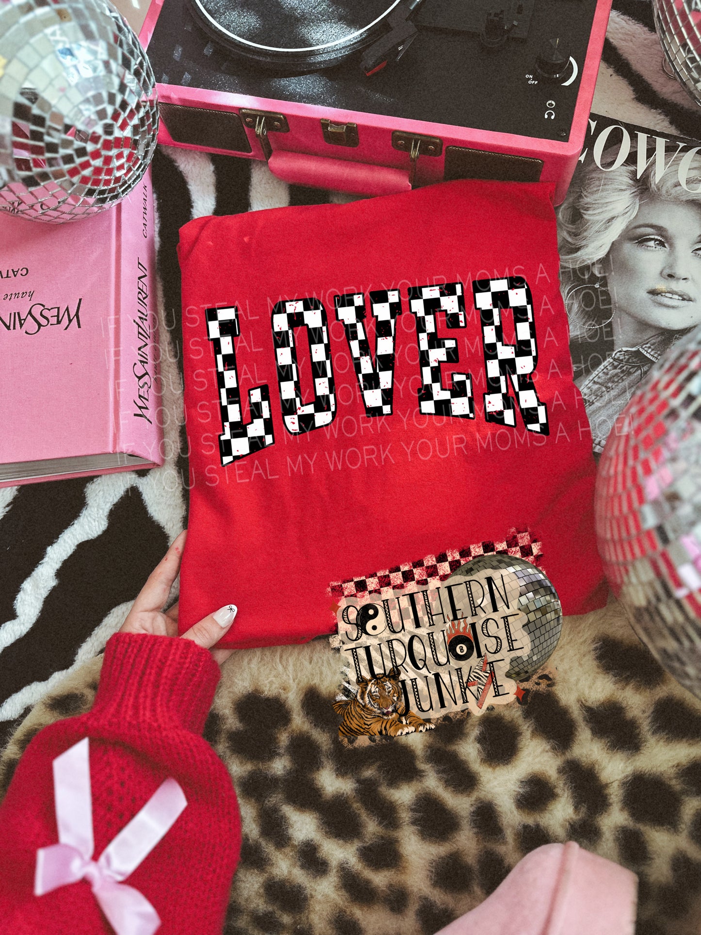 LOVER CHECKERED TEES- UNISEX