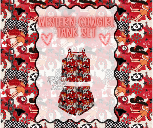 WESTERN COWGIRL TANK SET